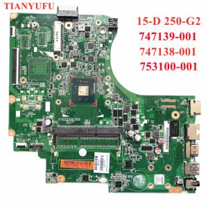 Placa base para hp 15d 250 g2 portátil portátil 753100001 747139501 747138001 747138501 placa base con CPU Intel DDR3L Totalmente probado