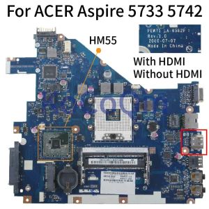 Carte mère LA6582P pour Acer Aspire 5742 5733 5742Z 5733Z pour ordinateur portable Motherboard MBR4L02001 MB.R4L02.001 PEW71 HM55 NOTAGE PARTIELLE