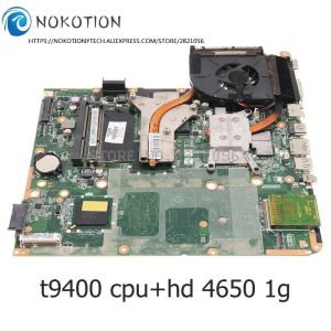 Motherboard Nokotion 578129001 578130001 Daut3mb28c0 para HP DV7 DV72200 DV72000 PORTADOR DE LA PAPTOP HD4650 1G T9400 CPU+Heatsink Fit DDR3