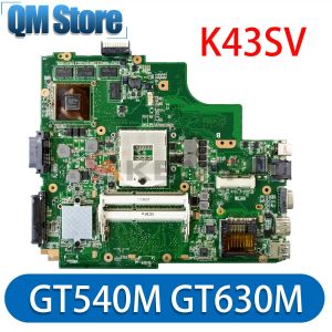 Cartes mère Carbook K43SV Boîte principale pour ASUS K43SJ K43SC K43SM K43S ordinateur portable Motherboard GT520M GT540M GT630M REV: 2.0 / 2.2 / 3.0 / 4.1 Carte principale
