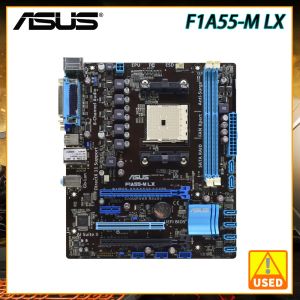 Cartes mères ASUS F1A55M LX POITE DE CARTE MARRIÈRE FM1 AMD A55 DDR3 32 Go AMD A43300 AMD A83800 E23200 CPUS PCIE 2.0 USB2.0 VGA Micro ATX