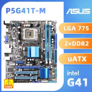 Cartes mères ASUS P5G41TM LX2 / GB LGA 775 Intel G41 Original Desktop PC PC Motorard DDR3 PCIE X16 VGA USB2.0 CORE 2 Extreme / Core 2 Quad CPUS