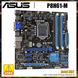 Placas base ASUS P8H61M LA TOLA LA LGA 1155 PORTO DDR3 16GB 1333MHz Intel H61 Chipset USB2.0 SATA2 VGA DVI PCIe X16 Slot para i7