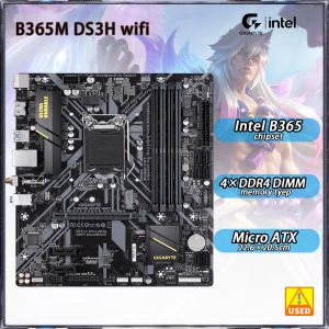 Cartes mères LGA 1151 Gigabyte de carte mère B365M DS3H WiFi adopte Intel B365 Chipset 9th / 8th Generation DDR4 64GB PCIE 3.0 M.2 Micro ATX