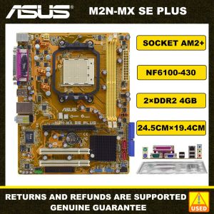 Pobines de cartes mères AM2 + ASUS M2NMX SE plus carte mère DDR2 Motherboard AM2 + 4 Go PCIE 16X SATA II USB 2.0 UATX pour Athlon 64 3500+ CPUS