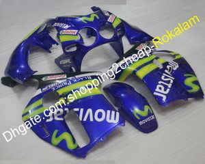 Kit de carénages pour Honda CBR 250R CBR250R CBR250 R MC19 1988 1989 88 89 Ensemble de carénage de moto en plastique ABS bleu Moulage par injection