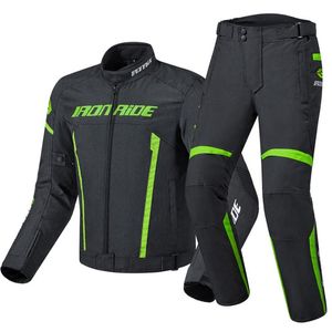 Ropa de motocicleta HEROBIKER Chaqueta Moto Protección a prueba de viento Motociclismo impermeable + Pantalones Traje Body Armor para 4 temporadas
