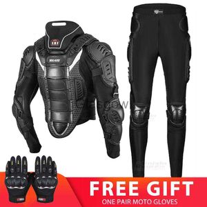 Vêtements de moto Veste de moto pour homme Biker Jacke Armor CE Protector Moto ATV Motocross Veste de protection pour homme Moto Riding Protective Gear x0803