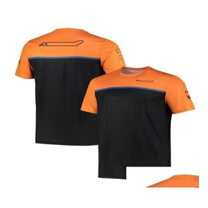 Vêtements de moto Une équipe à manches courtes Top Car Fan Racing Costume en plein air Casual Col rond Tshirt Logo personnalisé 7254124 Drop Livraison Ot6WG