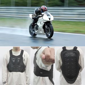 Armure de Moto Protection réfléchissante gilet de poitrine couvre course en plein air Moto Motocross Pit Dirt Bike patinage Kit d'équipement de Protection 240112