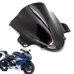 Pare-brise ABS noir transparent à Double bulle pour moto, adapté à Suzuki GSXR 1000 2005 – 2006