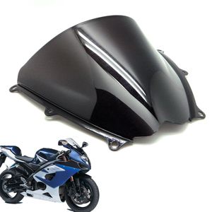 Pare-brise ABS noir transparent à Double bulle pour moto, adapté à Suzuki GSXR 1000 2007 – 2008