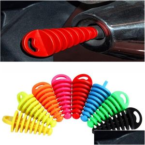 Sistema de escape de la motocicleta Tubos de silenciador Tapón Silenciador PVC Tubo de escape impermeable Tapones de purga de aire de goma Accesorios modificados Drop Deliv DH6MF