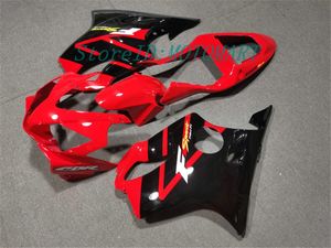 Kit de carénage de moto pour HONDA CBR600F4I 01 02 03 CBR 600 F4I 2001 2002 2003 Ensemble de carénages ABS noir rouge + cadeaux HJ09