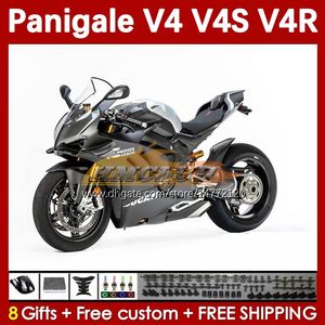 Carénages de moto pour DUCATI Street Fighter Panigale V 4 V4 S R V4S Couleur carbone V4R 18-22 Carrosserie 41No.12 V4-S V4-R 18 19 20 V-4S V-4R 2018 2019 2020 Corps de moulage par injection