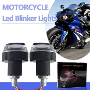 Motorcycle Lights LED d'extrémité du guidon, indicateur indicateur de guidon Light Signal, 12v Handle Grip End Pild Pild Marker Lampe, feux de course de jour