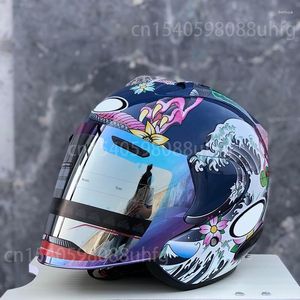 Casques de moto 3 Dragon Oriental Demi-Casque Hommes et femmes Hors route Summer Downhill Racing Mountain Cross Casco Capacete