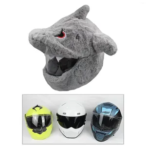 Casques de moto Couverture de casque Amusant équitation et cadeaux Moto Gear Cap anti-poussière chaud mignon fourrure pour hommes en plein air adultes