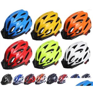 Cascos de motocicleta Casco de bicicleta integrado Seguridad ligera Bicicleta de montaña Jinete de carretera Equipo de protección Drop Delivery M Dhr03