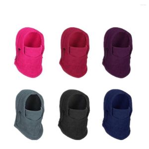 Casques de moto hiver chaud chapeau à capuche hommes femmes cou plus chaud randonnée foulards cyclisme masque de ski coupe-vent polaire capuche épaissie protection