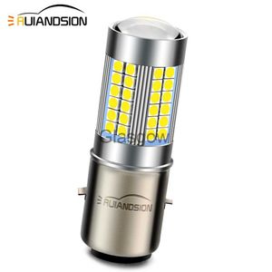 Motorcycle Lighting 1Pcs BA20D LED Sam'sung 3030SMD 66LEDS Motorcycle Moped Scooter Motorbike Headlight Lamp Bulb DC 6V 12V 24V 6000K White 1000LM x0728