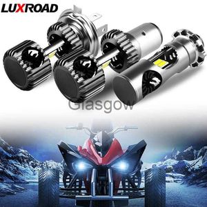 Éclairage de moto H4 H6 P15D BA20D Led Ampoule de phare de moto 12V Antibrouillard 2450Lm HiLo Beam Ruuning 6000K Lumière blanche Scooter Accessoires x0728