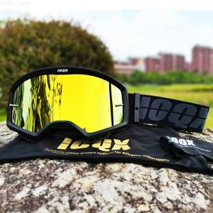 Lunettes de soleil de moto IOQX Goggles hors route Lunettes de motocross Moto Lunettes de soleil MAN MTB MASSE MASQUE DE VENT ARROTÉ SKI SKI CYCLING GOGGLEL24014