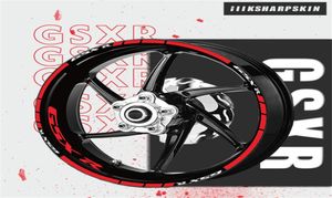 Autocollants réfléchissants de décoration de roue de moto, autocollants de protection de bande de bague intérieure, ruban durable 20 pièces pour SUZUKI GSXR GSX R7127135