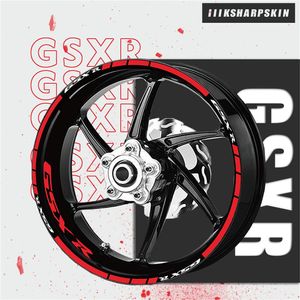 Décoration de roue de moto autocollants réfléchissants anneau intérieur bande protection décalcomanies ruban durable 20 pièces pour SUZUKI GSXR GSX R310L