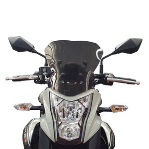 Pare-brise de moto pour Kawasaki ER-6N 12 13 14 15 16 ER6N 2012 2013 2014 2015 2016 Protection de déflecteur de pare-brise de vent de flux d'air