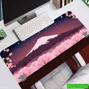 Mouse Pads poignet Cherry Scene Art Gaming Mouse Pad Gamer Gamer Mate Mat Large Mousepad Bureau PC PC MONDE CAPPORTATE