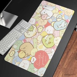 Tapis de souris poignet rose Sumikko Gurashi tapis de souris Gabinete Gamer Table accessoires de jeu clavier tapis de bureau tapis de souris R230824