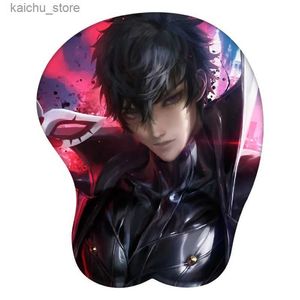 Pads de souris poignet repose amamiya Ren Persona 5 Anime 3D PAD MOUSE SEXY SEXE REST BUR MOUSEPAD MATE GAMER ACCESSOIR Y240419