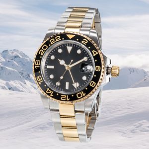 Movimiento de movimiento Swiss Mechanical Cerámica de lujo Relojes automáticos 40 mm 3135 3235 2836 Sliding Hebilla Sapphire Montre de Luxe Luxury Watches EW Factory