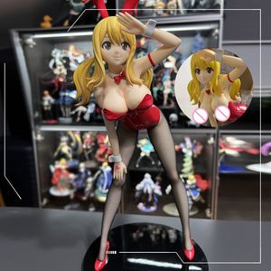 Juegos de películas 40 CM FREEing B-style Anime Bunny Girl Figura Fairy Tail Lucy Heartfilia 1/4 PVC Figura de acción Colección para adultos modelo muñeca regalos