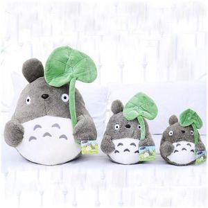 Films Tv Peluche Jouet 20Cm Dessin Animé Film Doux Totoro Mignon En Peluche Feuille De Lotus Enfants Poupée Jouets Pour Les Fans Drop Delivery Cadeaux Animaux Dhgnd