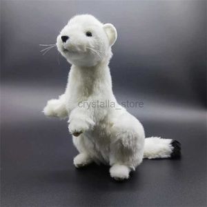 Películas TV Plush Toy Hurd High Fidelity Lindo Mink Stoat Juguetes Plush Simulación de animales realistas Regalos de juguete de muñeca para niños 240407