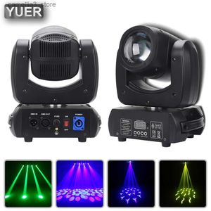 Lumières principales mobiles YUER nouveau LED 100 W faisceau de tache lumière principale mobile 18 visage prisme DMX512 son Dj effet de scène lumière fête danse Disco Bar musique Club Q231107