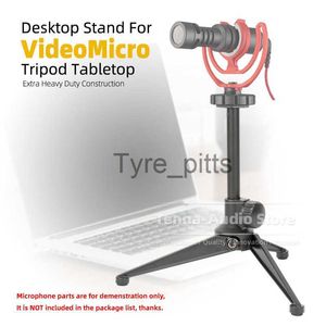 MP3/4 Docks Cradles Trépied de bureau Support de microphone en métal pour Rode VideoMicro Video Micro Support de bureau Mic Tabletop Boom Mount Table Mike Holder x0731