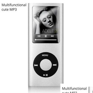 MP3 MP4 lecteurs Arrivals Music Player FM Radio Étudiant anglais Walkman Walkman Enregistrement Slim Metal pour le style iPod Wholesale 231030 Drop de Dhpxe