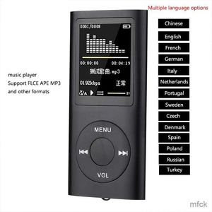 Lecteurs MP3 MP4 Mode 4ème génération Carte classique Mp4 1.8 HD Vidéo Mp4 Lecteur Mp3 E-book Étudiant Walkman mp3 Bleu Vert Rose Argent