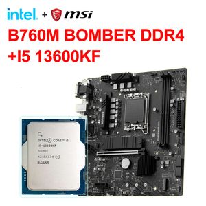 MSI B760M BOMBER DDR4 nueva placa base + procesador Intel Core I5-13600KF 3,5 GHz 14 núcleos CPU de 20 hilos 10NM L3 = 24M 125W LGA 1700