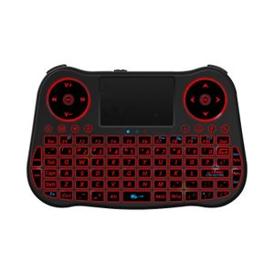 MT08 2.4G Air Souris Télécommande Mini Clavier Mouse Combos Rainbow Backlit pour Windows PC Android TV Coffret PS3