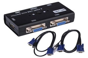 MT260KL 2 Puerto USB 20 KVM VGA Switch Box Teckboard Monitor del mouse Interruptor KVM con 2 conjuntos VGA Cables8891476