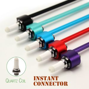 Auténtico SENTRY Conector de néctar instantáneo Bobina de cuarzo Atomizador Baterías Vape Cera Hierba seca Vaporizador Colector Concentrado CONNECTAR para batería de 510 hilos