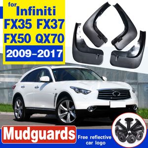 Mudflaps For Infiniti FX35 FX37 FX50 QX70 2009 - 2017 Mud Flaps Splash Guards Mudguards Front Rear 2011 2012 2012 2014 2015 2016
