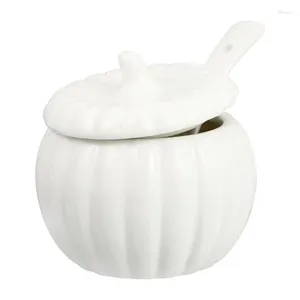 Tazas 1 PC Cerámico Blanco Cerámico Tazón Halloween Sopa de calabaza Café de café 11.5x9.5x9.5 cm