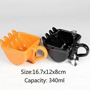 Tasses 340ml drôle pelle seau modèle café créatif pour Dessert tasse en plastique tasses cadeau tasse à gâteau