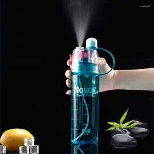 Tasses 400/600Ml, gobelets en plastique portables anti-fuite, vaporisateur frais d'été, bouteille d'eau de Sport en plein air, bouteilles Shaker de vélo d'escalade