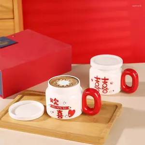 Tazas Llegadas Tazas de leche de estilo chino Juegos de vajilla de color blanco Taza de café expreso para boda sin embalaje de regalo